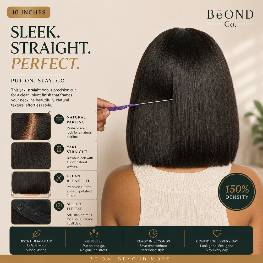 BēOND Co. Yaki Straight Layered Bob