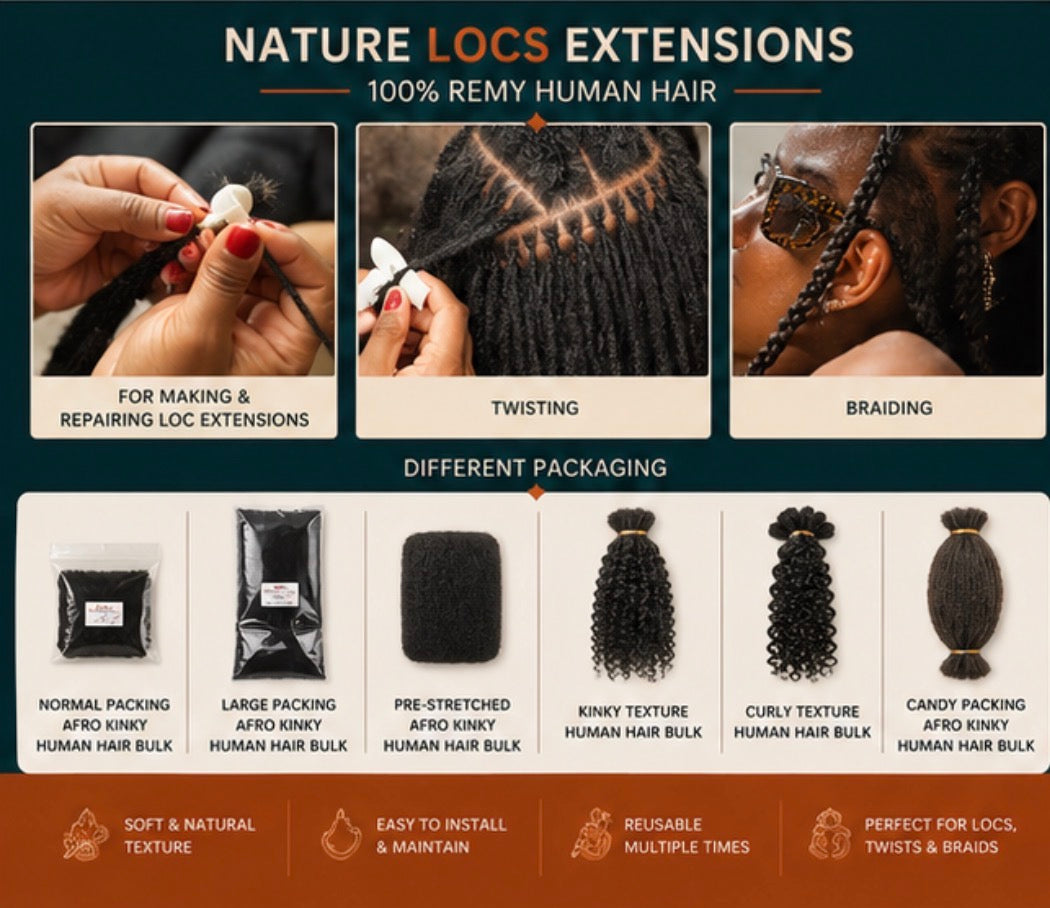 Afro Kinky 4C Bulk Hair (30g) – For Loc Extensions & Braiding | BEOND CO.